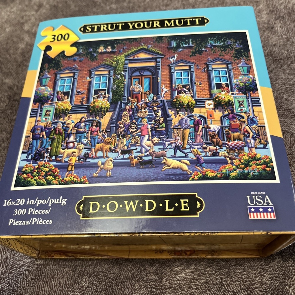 Dowdle 300pc Puzzle 'Strut Your Mutt'- Artist Eric Dowdle-16x20-new